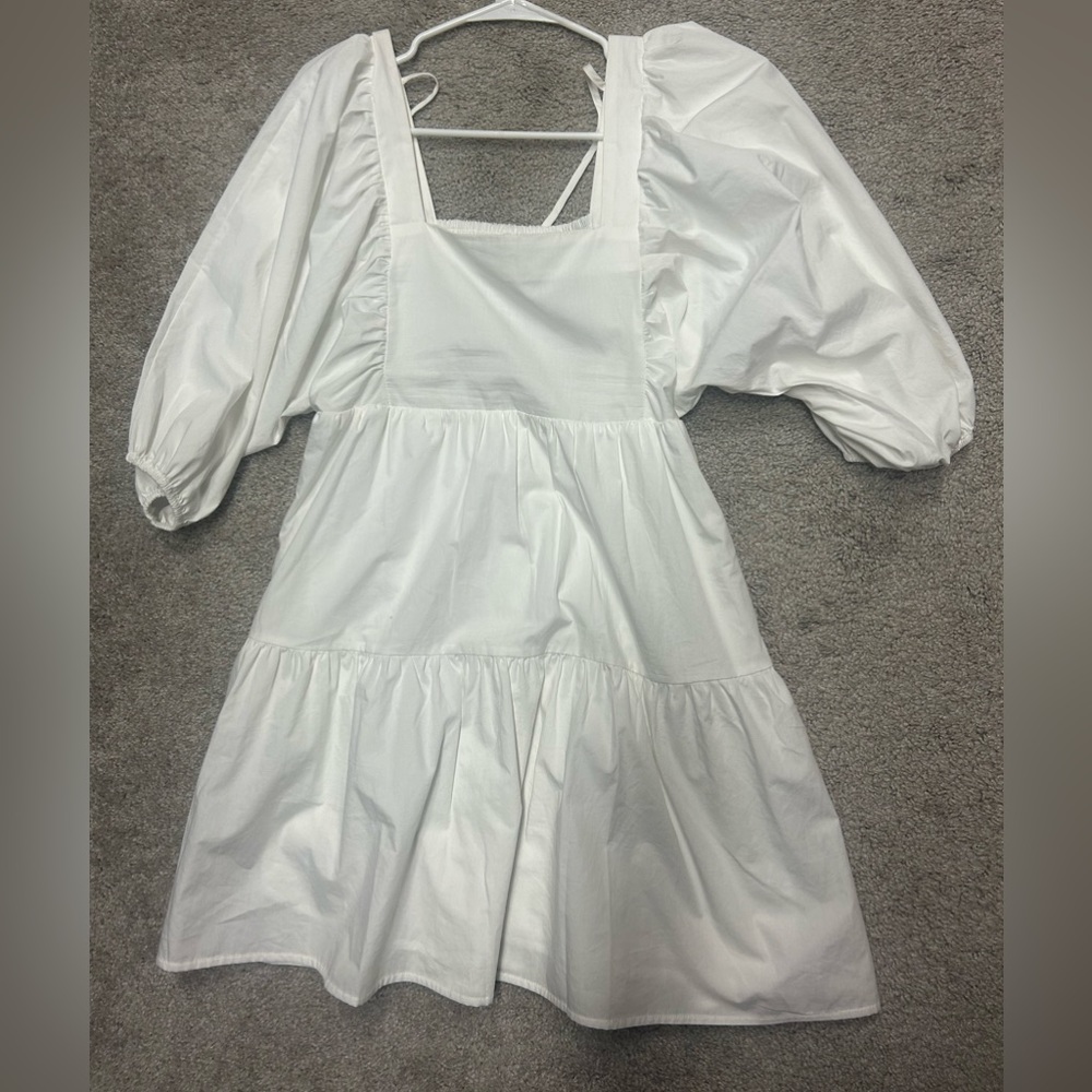 A New Day white square neck dress
